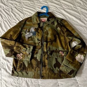 Levi’s Camo Coach Jacket with Embroidery